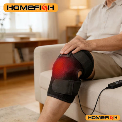 Electric Knee Heating Pad - USB Powered Warm Brace, Adjustable Thermal Wrap for Daily Knee Support